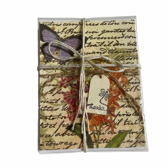 Butterfly Thank You Card Bundle Set of 8 Handmade - Picture 11 of 13